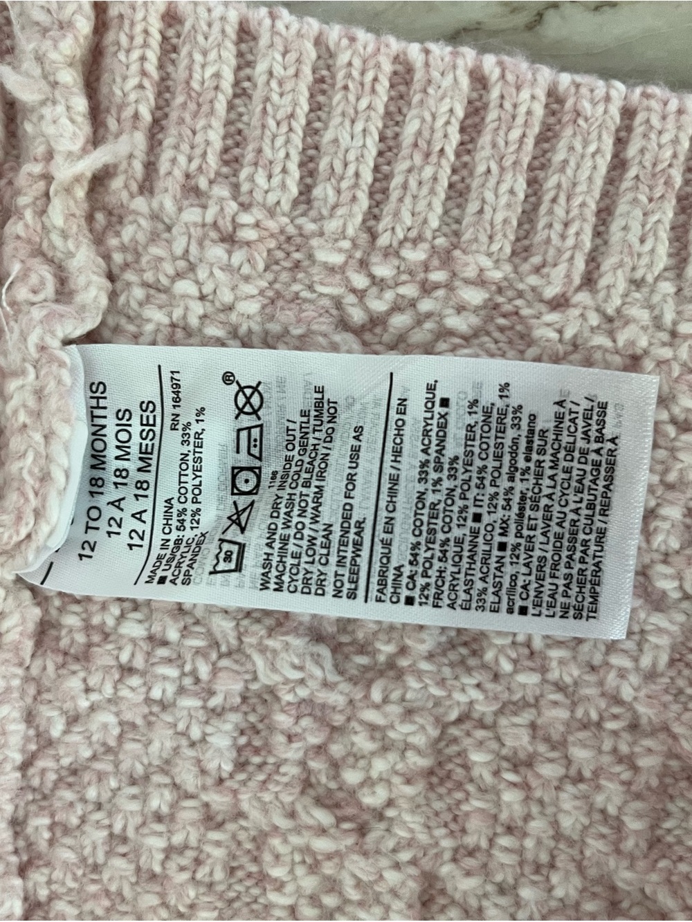 Janie and Jack Pale Pink Cable-Knit Cardigan & Pants Matching Set - Picture 6 of 8